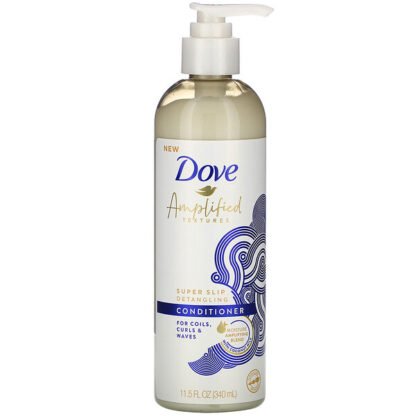 Dove, Amplified Textures, Super Slip Detangling Conditioner, 11.5 fl oz (340 ml)