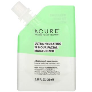 Acure, ウルトラハイドレイティング12時間フェイシャルモイスチャライザー、20ml（0.67液量オンス）