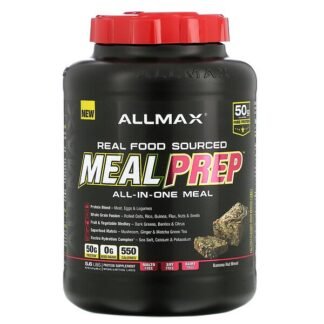 ALLMAX Nutrition, リアルフードソースドMeal Prep（ミールプレップ）、オールインワンミール、バナナナッツブレッド、2.54kg（5.6ポンド）