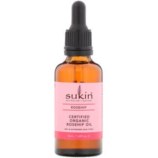 Sukin, 認定オーガニックローズヒップオイル、ローズヒップ、50ml（1.69液量オンス）