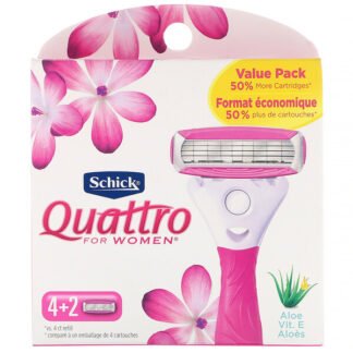 Schick, クアトロフォアウィメン (Schick)、替刃6枚