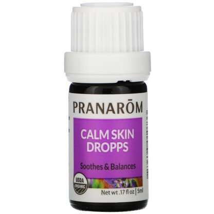 Pranarom, エッセンシャルオイル、カームスキンドロップス、5ml（17液量オンス）