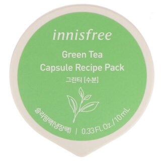 Innisfree, capsule recipe（カプセルレシピ）パック、緑茶、10 ml（0.33 oz）
