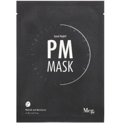 Meg Cosmetics, Good Night PM Mask, 1 Sheet, 0.91 fl oz (27 ml)