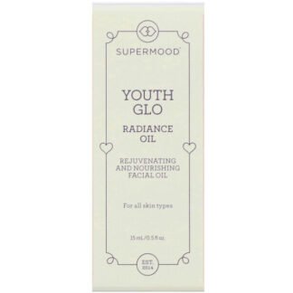 Supermood, ユースグロウ(Youth Glo)、ラディアンスオイル、0.5液量オンス(15ml)