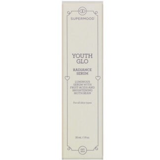 Supermood, ユースグロウ、ラディアンスセラム (Supermood)、1液量オンス (30ml)