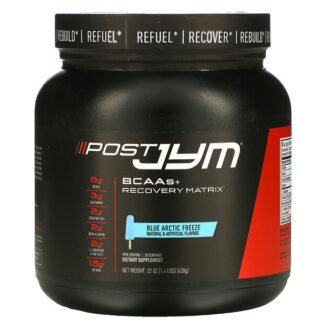 JYM Supplement Science, BCAA＋リカバリーマトリックス、ブルーアークティックフリーズ、630g（22オンス）