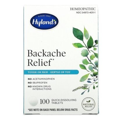 Hyland's, Backache Relief, 100 tablets