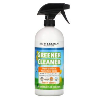 Dr. Mercola, グリーンクリーナー、マルチサーフェス家庭用スプレー、フレッシュシトラス、32 fl oz (946 ml)