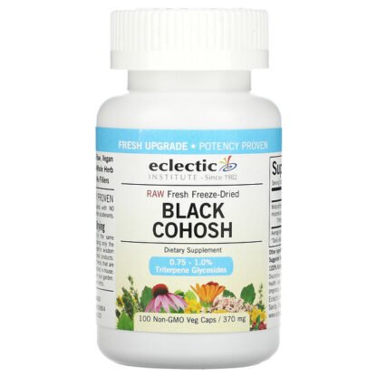 Eclectic Institute, Black Cohosh, 370 mg, 100  Non-GMO Veggie Caps