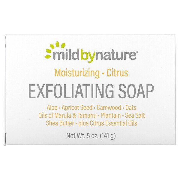 Mild By Nature, ピーリング石けん、マルラオイル&タマヌオイル&シアバター配合、シトラス、141g(5オンス)