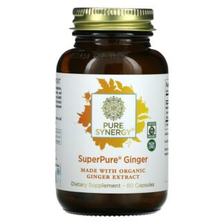 Pure Synergy, スーパーピュア・ショウガエキス、オーガニックカプセル60錠