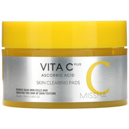 Missha, Vita C Ascorbic Acid, Skin Clearing Pads, 60 Pads