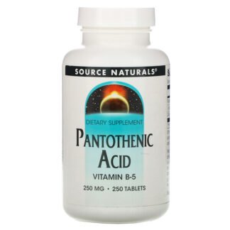 Source Naturals, パントテン酸、250mg、250粒