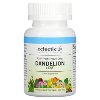 Eclectic Institute, Dandelion Leaf, 150 mg, 90 Non-GMO Veg Caps