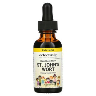 Eclectic Institute, 子供用ハーブ、 セイヨウオトギリ、 ブラックチェリー風味、 1 液量オンス (30 ml)