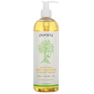 Puracy, ナチュラルベビーシャンプー & ボディウォッシュ、シトラスグローブ、 16 液量オンス (473 ml)