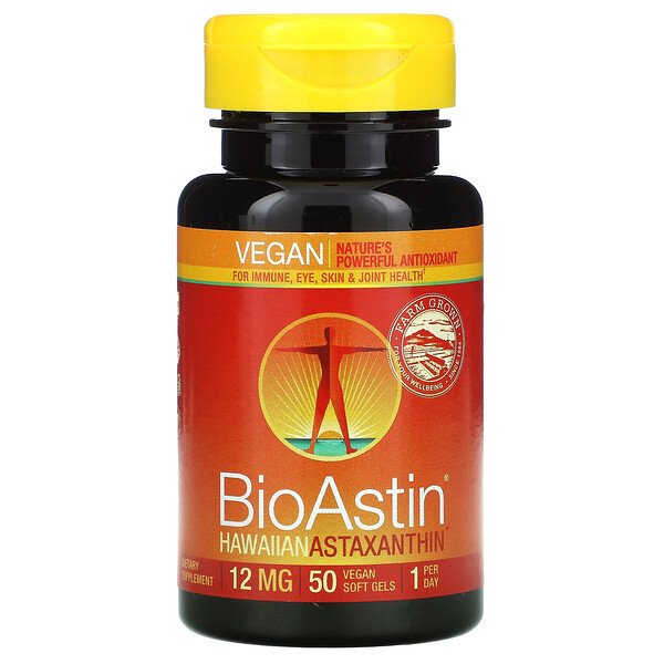 Nutrex Hawaii, BioAstin、12 mg、50ビーガンソフトジェル