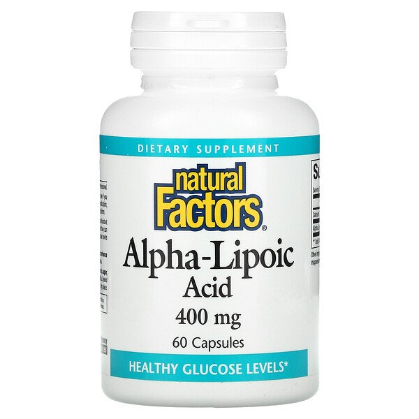 Natural Factors, アルファリポ酸、400mg、60カプセル