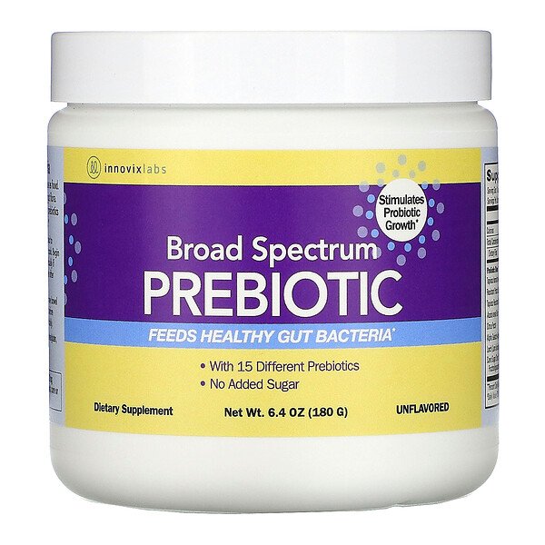 InnovixLabs, ブロードスペクトラムプレバイオティック、無香料、180g