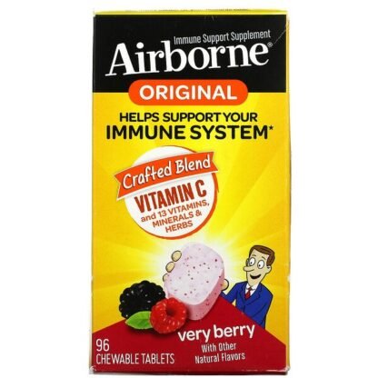 AirBorne, Original Immune Support Supplement, Berry, 96 Chewable Tablets