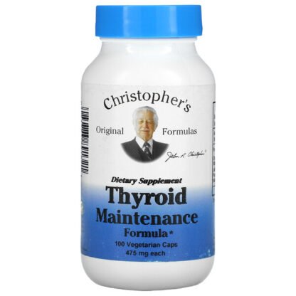 Christopher's Original Formulas, Thyroid Maintenance Formula, 475 mg, 100 Vegetarian Caps