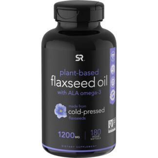 Sports Research, 植物性オメガ3含有の亜麻仁オイル、1200 mg、植物性ソフトジェル180粒