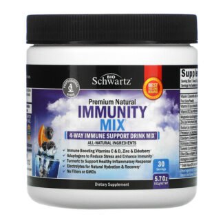 BioSchwartz, Premium Natural Immunity Mix, 4-Way Immune Support Drink Mix, 5.7 oz (162 g)