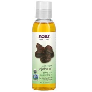 Now Foods, ソリューション、認定オーガニック、ホホバオイル、4液量オンス (118 ml)