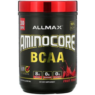 ALLMAX Nutrition, AMINOCORE（アミノコア）BCAA、フルーツポンチ、315g（0.69ポンド）