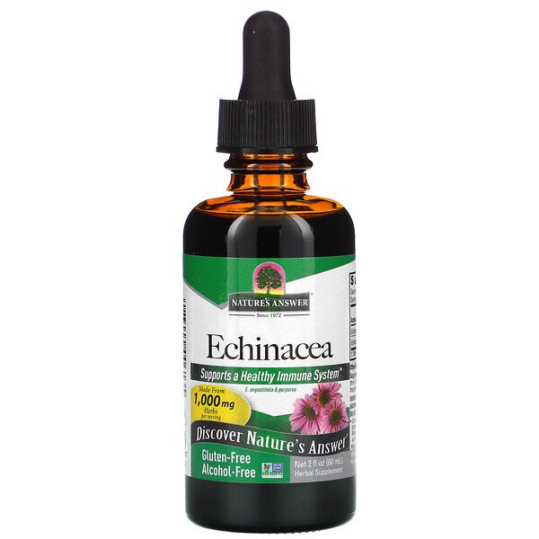 Nature's Answer, エキナセア、アルコールフリー、1,000mg、60ml(2液量オンス)