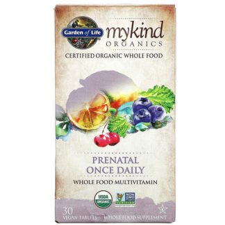 Garden of Life, MyKind Organics, Prenatal Once Daily Multivitamin, 30 Vegan Tablets