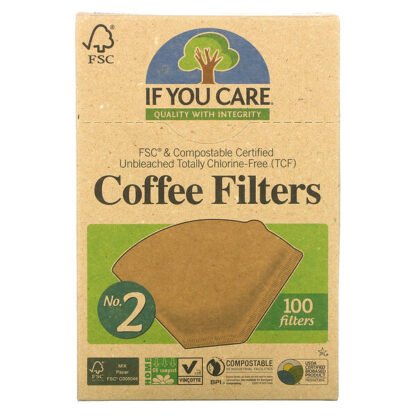 If You Care, コーヒーフィルター、2号サイズ、100枚入り