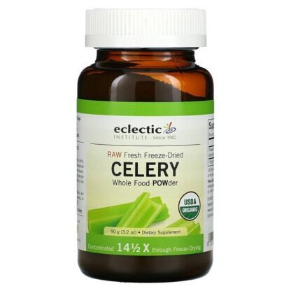 Eclectic Institute, セロリ, ホールフード・パウダー, 3.2 オンス (90 g)