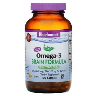 Bluebonnet Nutrition, 天然オメガ3、ブレインフォーミュラ、ソフトジェル120粒