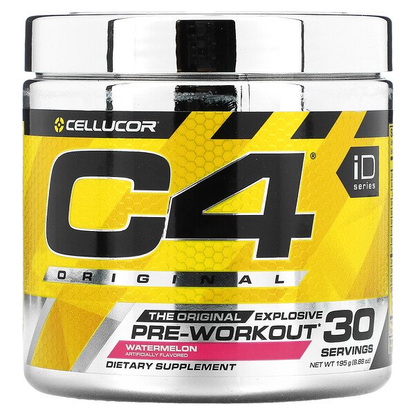 Cellucor, C4 オリジナル エクスプローシブ、プレ・ワークアウト、ウォーターメロン、6.3 oz (180 g)