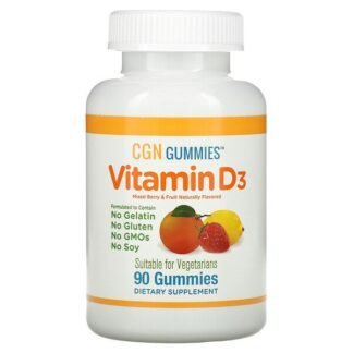 California Gold Nutrition, ビタミンD3グミ、ゼラチン・グルテン不使用、ミックスベリー＆フルーツ味、25mcg（1,000 IU）、90粒