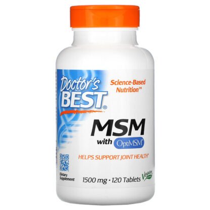 Doctor's Best, MSM OptiMSM入り、、1,500 mg、120粒