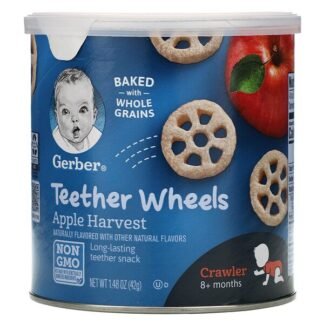 Gerber, ティーザーホイール、生後8か月以上、リンゴハーベスト、42g（1.48オンス）