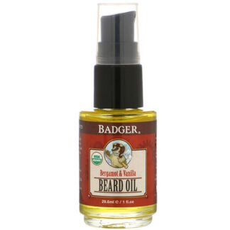 Badger Company, ナビゲータークラス、ビアードオイル、ベルガモット＆バニラ、29.6ml（1液量オンス）