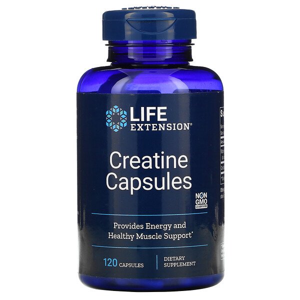 Life Extension, クレアチンカプセル、120粒
