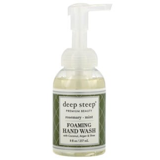 Deep Steep, フォーミングハンドウォッシュ, ローズマリー - ミント, 8 液量オンス (237ml)