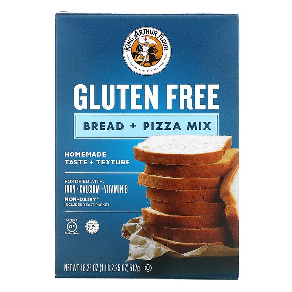 King Arthur Flour, グルテンフリー、パン・ピザのミックス、18.25 oz (517 g)
