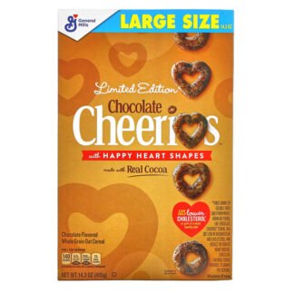 General Mills, Limited Edition, Chocolate Cheerios With Happy Heart Shapes, 14.3 oz (405 g)