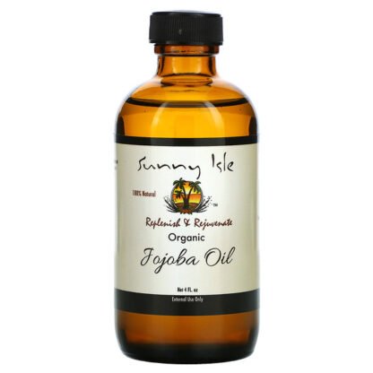 Sunny Isle, 100% Natural, Organic Jojoba Oil, 4 fl oz