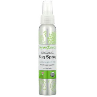 Sky Organics, Organic Bug Spray, 4 fl oz (118 ml)