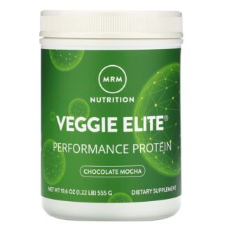 MRM, Veggie Elite（ベジーエリート）、パフォーマンスプロテイン、チョコレートモカ、555g（1.22ポンド）