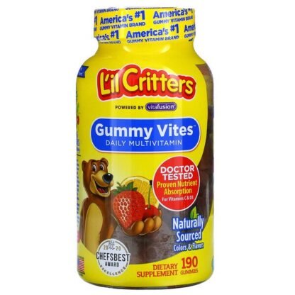L'il Critters, グミバイツコンプリートマルチビタミン、190グミ