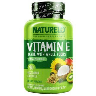 NATURELO, Vitamin E Made With Whole Foods, 180 mg, 90 Vegetarian Capsules