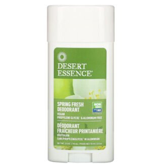 Desert Essence, デオドラント、スプリングフレッシュ、2.5オンス（70 ml）